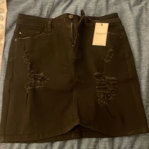 Judy blue black jean skirt